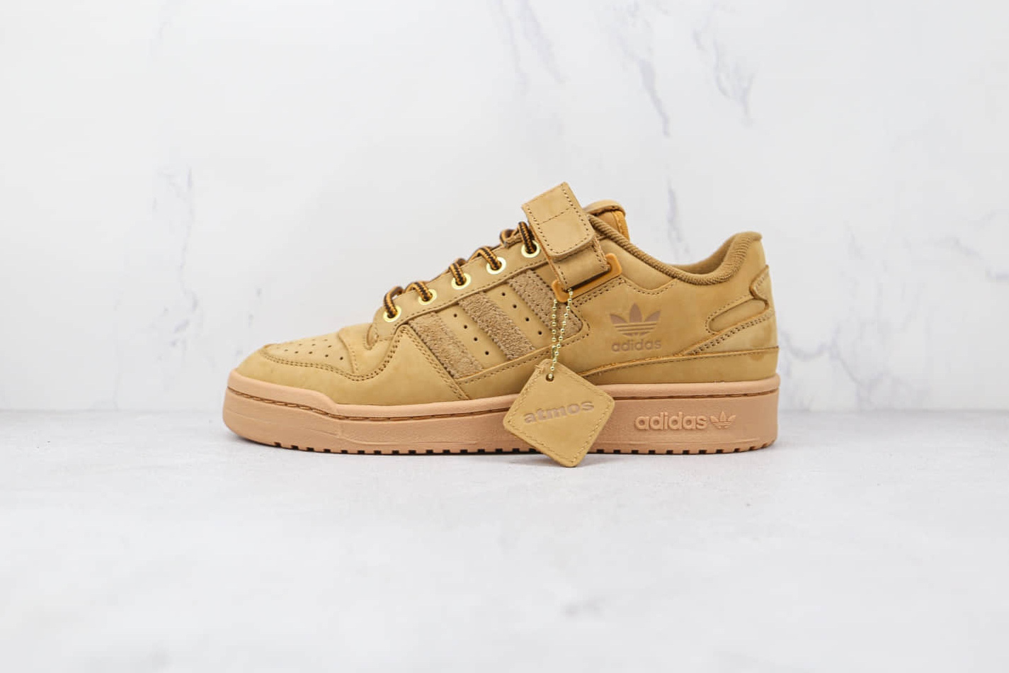 Atmos x adidas Originals Forum Low Wheat Sneakers Brown Yellow GX3953