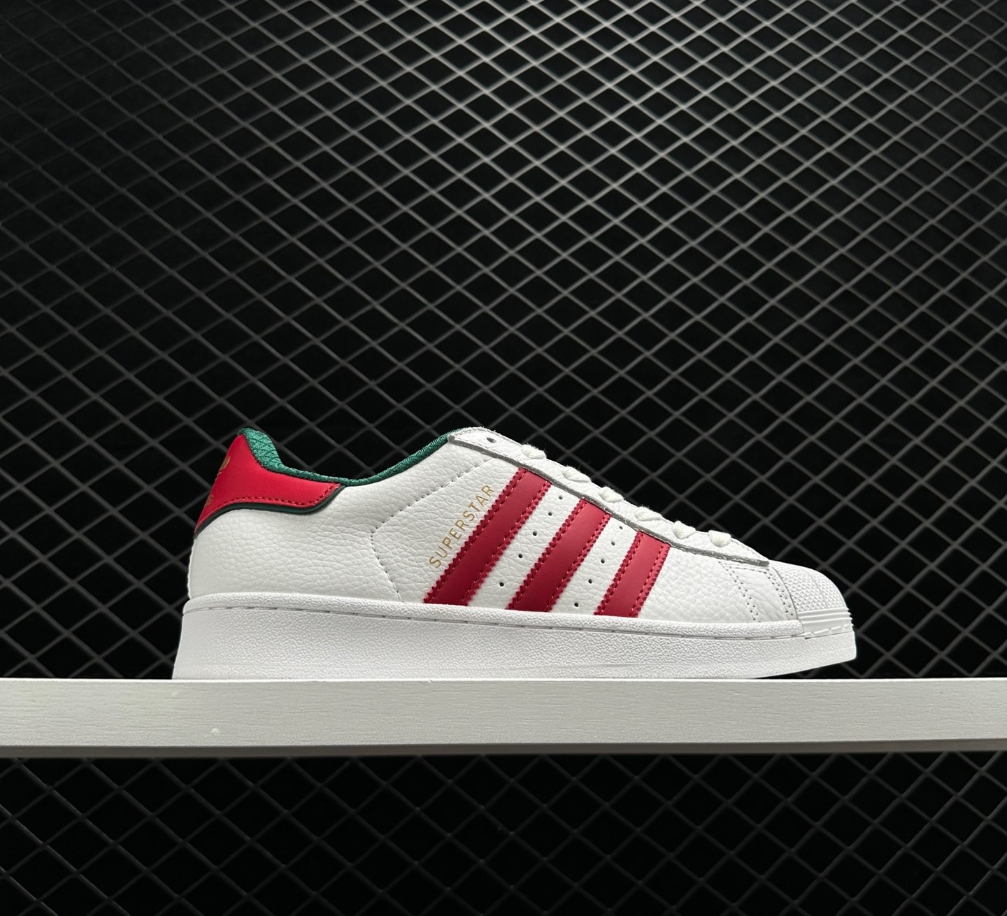 Adidas Superstar White Green Red D96974 - Classic Style with a Pop of Color