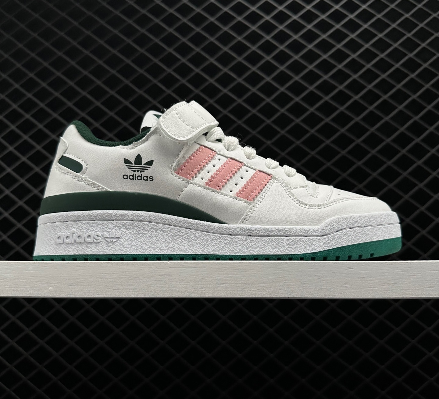 Adidas Originals Forum Low 84 White Green Pink Shoes - H01671
